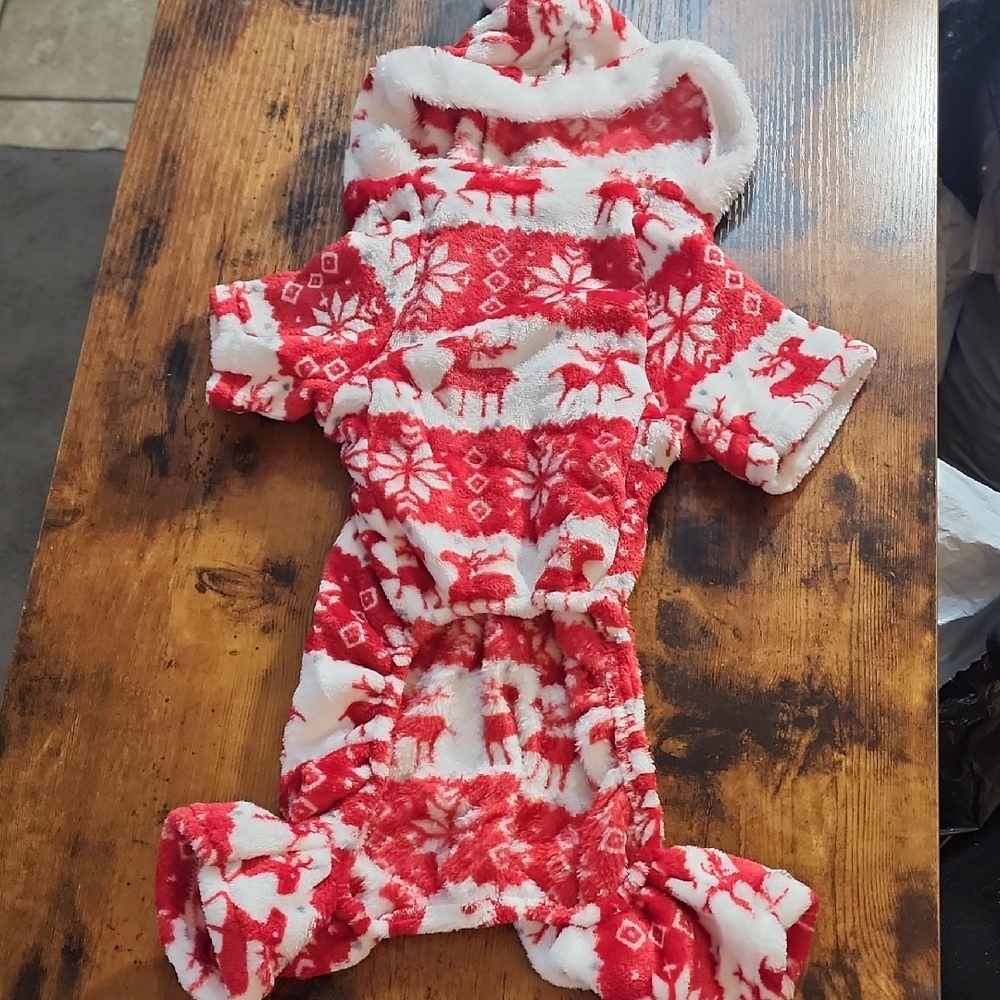 FIRM PRICE Cozy Red Reindeer Dog Onesie Pjs, Outfit Petwear Hoilday.